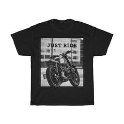 image-Motorcycle Just Ride Heavy Cotton T-Shirt