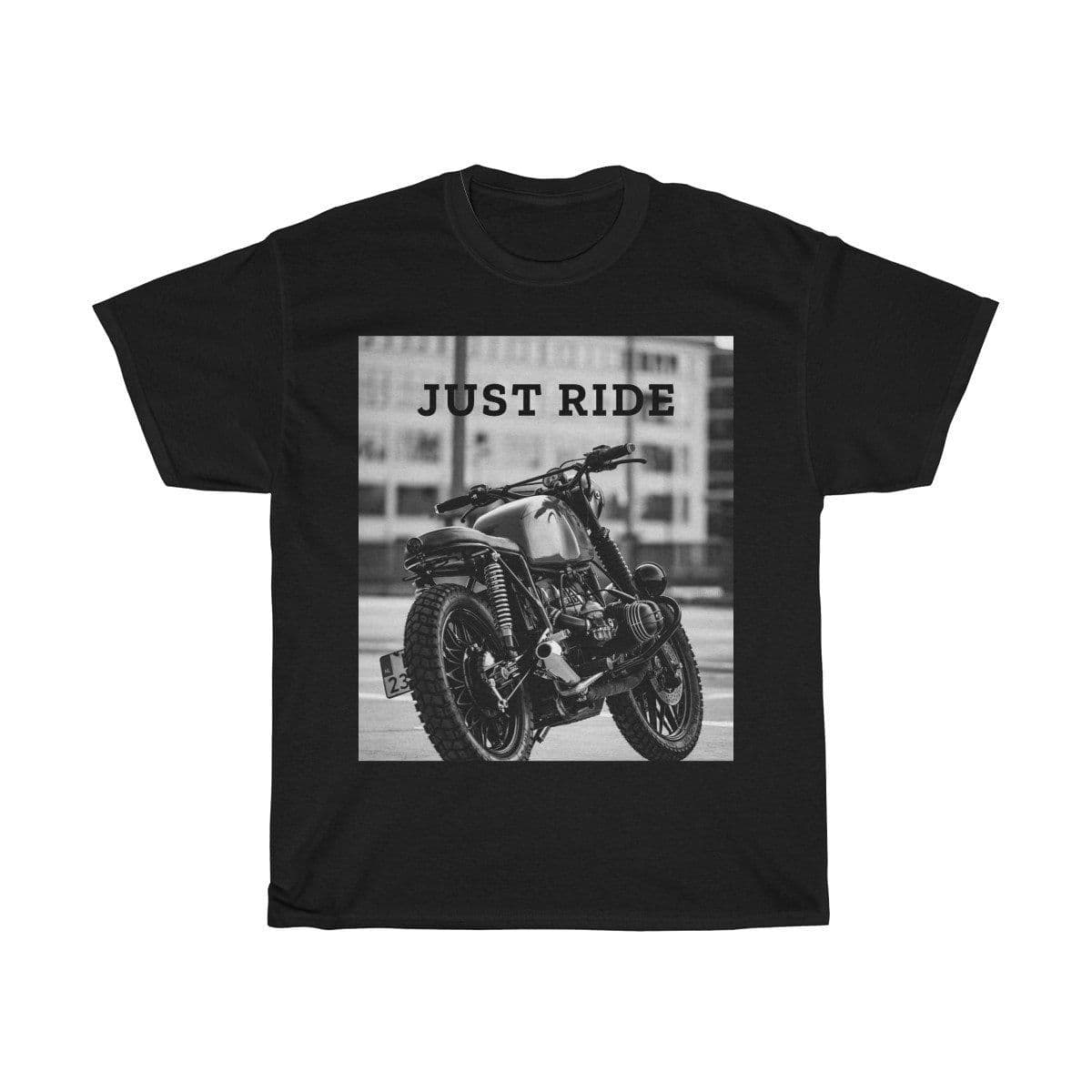 image-Motorcycle Just Ride Heavy Cotton T-Shirt
