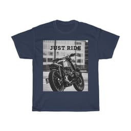image-Motorcycle Just Ride Heavy Cotton T-Shirt