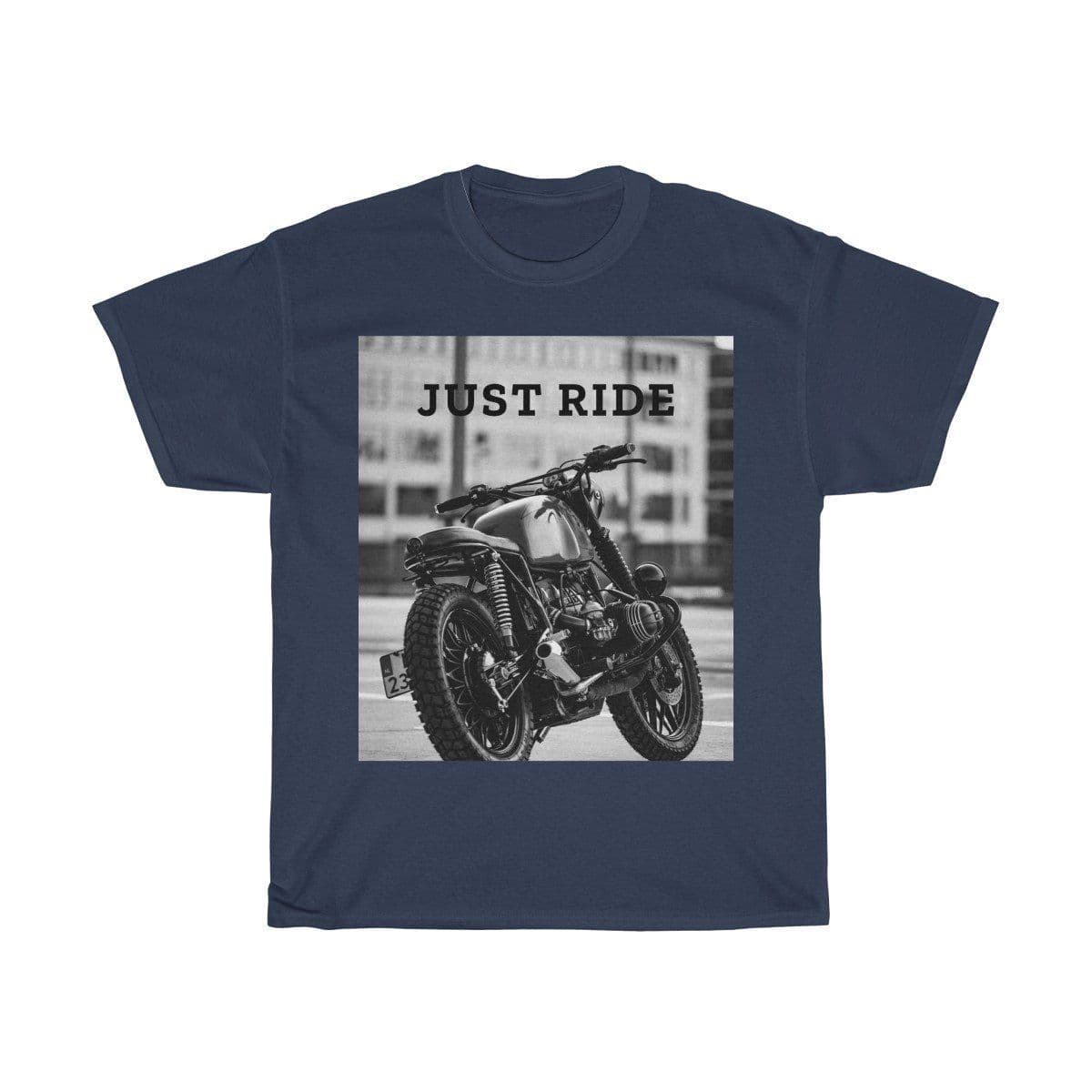 image-Motorcycle Just Ride Heavy Cotton T-Shirt