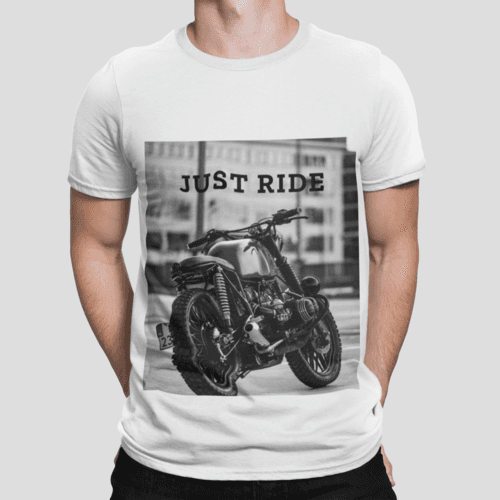 image-Motorcycle Just Ride Heavy Cotton T-Shirt