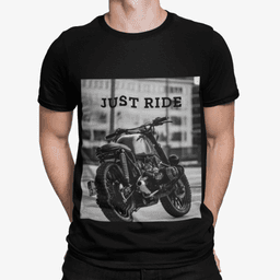image-Motorcycle Just Ride Heavy Cotton T-Shirt