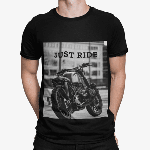 image-Motorcycle Just Ride Heavy Cotton T-Shirt