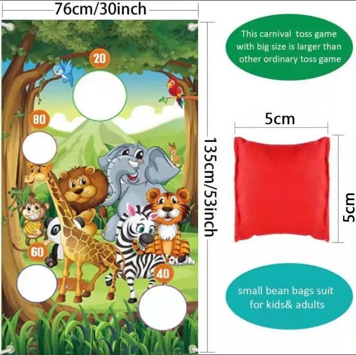 image-MEADE Outdoor Carnival Games - Fun Bean Bag Toss for All Ages