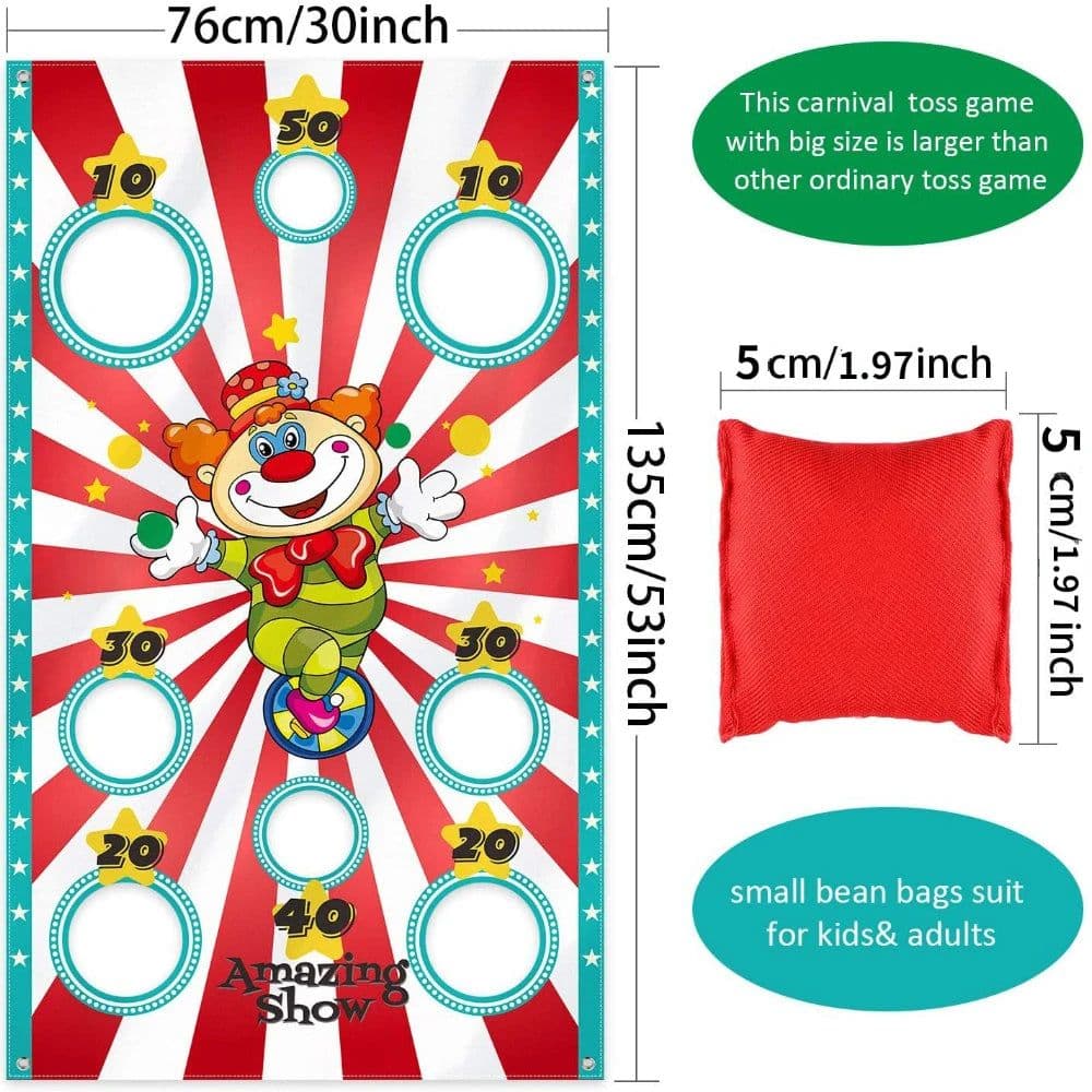 image-MEADE Outdoor Carnival Games - Fun Bean Bag Toss for All Ages