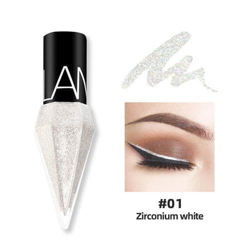 image-New Professional Shiny Eye Liners Cosmetics for Women Pigment Silver