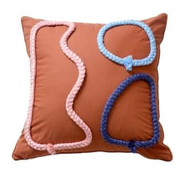 image-Hand-woven Throw Pillow Pure Cotton Throw Pillow Case