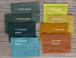 image-Deep Rose linen curtain with tie tops