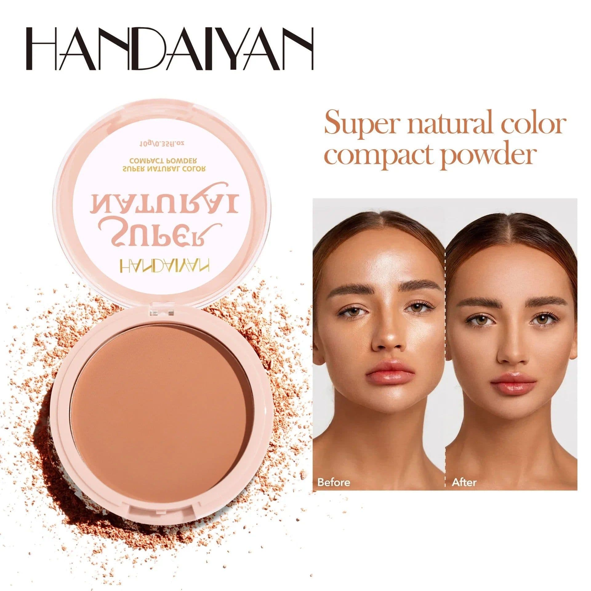 image-8 Color Matte Face Pressed Powder 24 Hours Oil Control Natural Setting