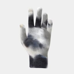 image-Tie-dye Knitted Hat Gloves Scarf Set Ladies