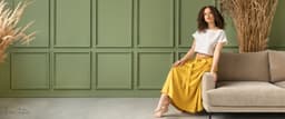 image-Taormina Honey Linen Crop Top and Midi Skirt Set