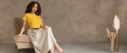 image-Taormina Honey Linen Crop Top and Midi Skirt Set