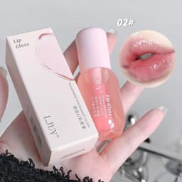 image-Fruit Crystal Jelly Lip Oil Hydrating Transparent Glass Lip Gloss