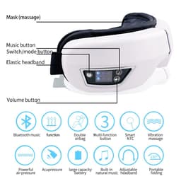 image-6D Smart Eye Massager Vibration Airbag Compress Eye Care Instrument