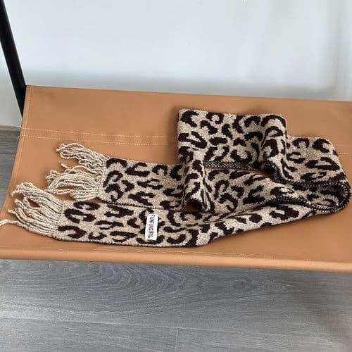 image-Korean Style High-grade Wool Knitted Small Scarf