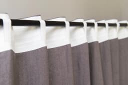 image-Pastel Plum linen curtain with multifunctional heading tape