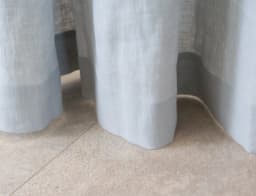 image-Pastel Plum linen curtain with multifunctional heading tape