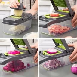 image-14/16 in 1 Multifunctional Vegetable Chopper Grate Food Handle Food
