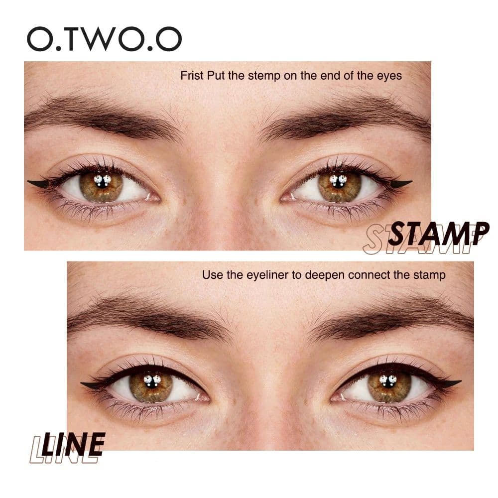 image-O.TWO.O Eyeliner Stamp Black Liquid Eyeliner Pen Waterproof Fast Dry
