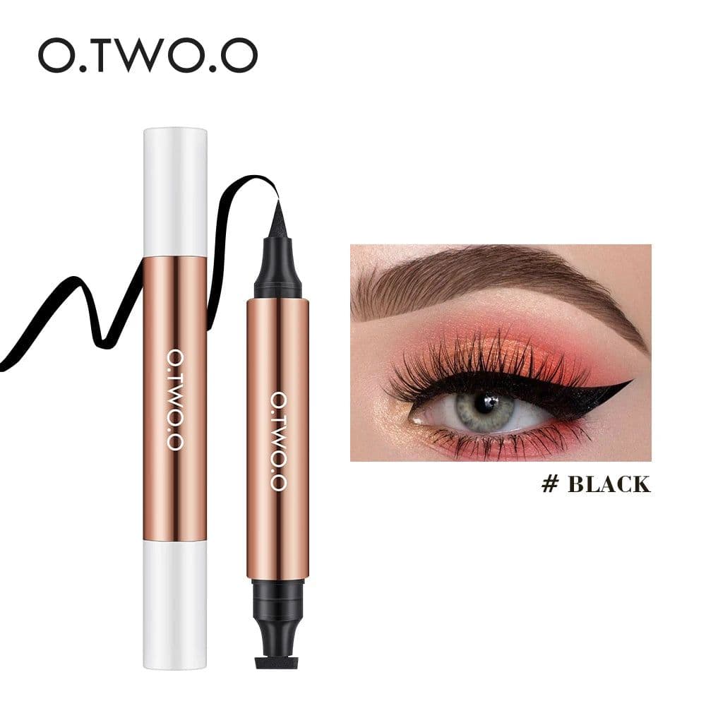 image-O.TWO.O Eyeliner Stamp Black Liquid Eyeliner Pen Waterproof Fast Dry