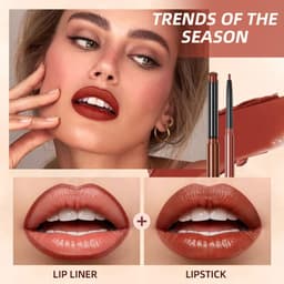 image-QIBEST Lipstick Pencil Waterproof Sexy Red Nude Purple Matte Tint