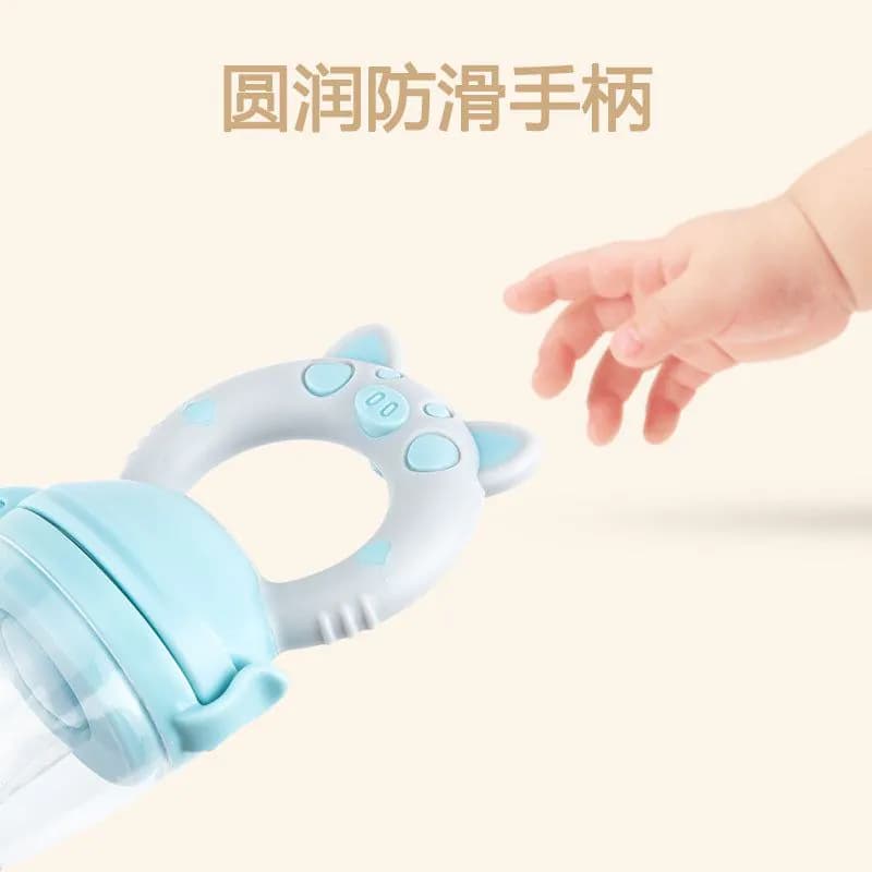 image-Baby Teether, Fruits and Vegetables, Happy Bite, Food, Fruit, Molar Stick, Baby Food Supplement, Bite Bag with M Mouthpiece