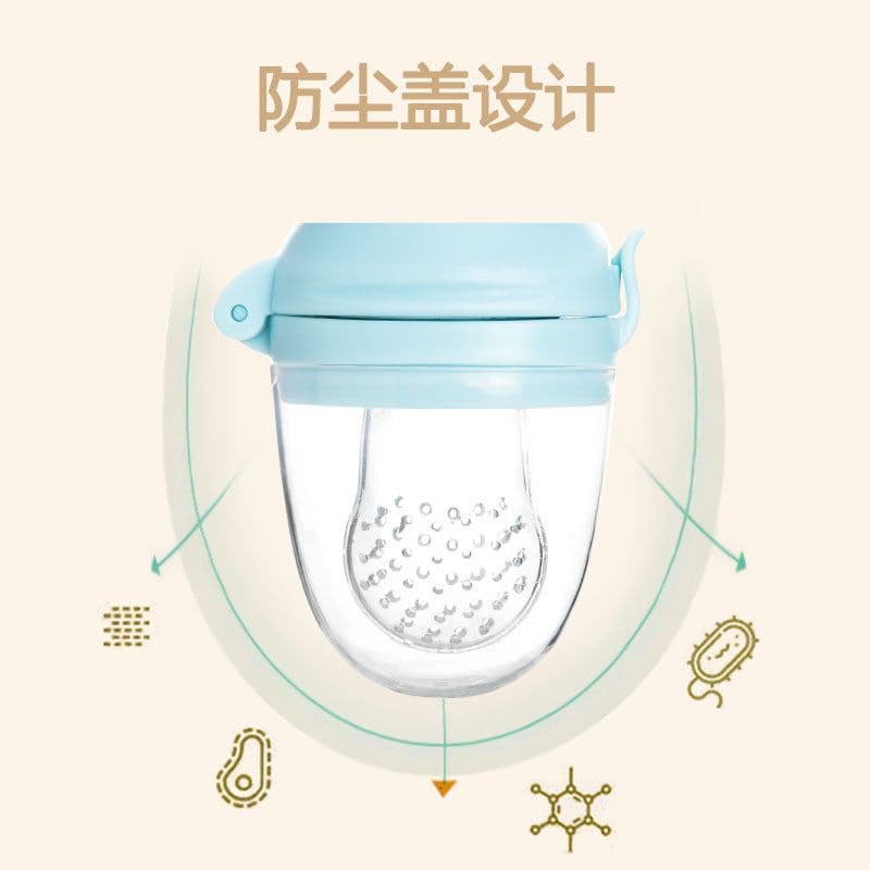 image-Baby Teether, Fruits and Vegetables, Happy Bite, Food, Fruit, Molar Stick, Baby Food Supplement, Bite Bag with M Mouthpiece