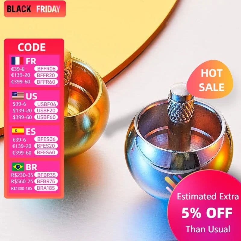 image-MEADE Metal Rotating Gyro Toy - Educational Fun for Children 14+