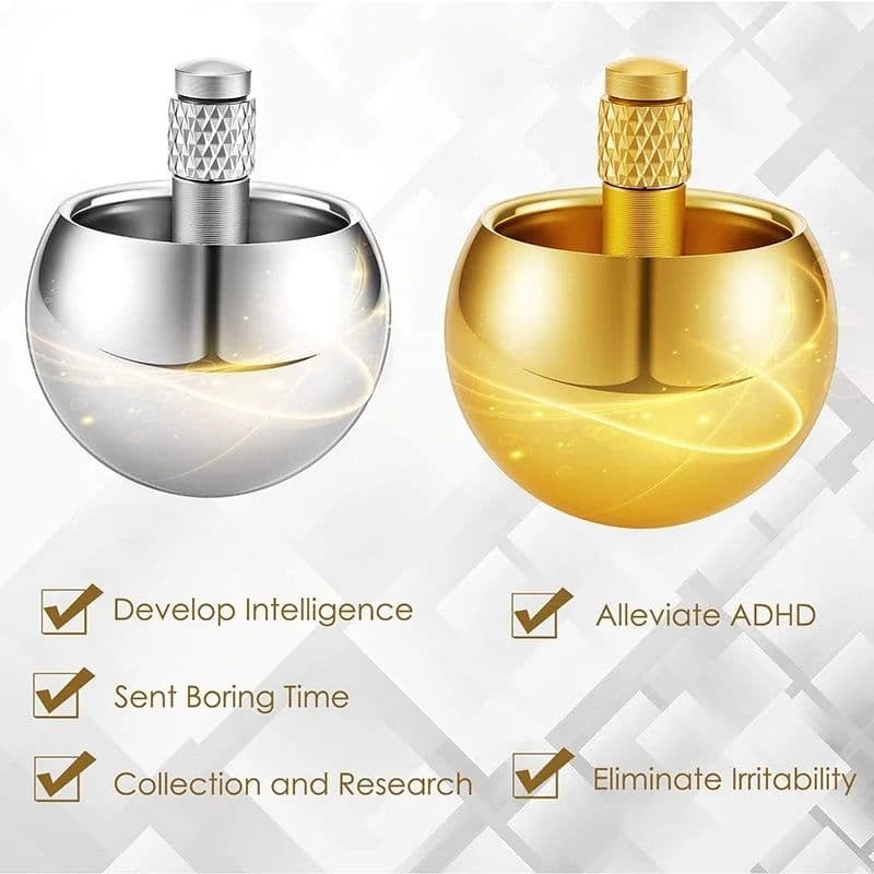 image-MEADE Metal Rotating Gyro Toy - Educational Fun for Children 14+