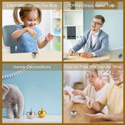 image-MEADE Metal Rotating Gyro Toy - Educational Fun for Children 14+
