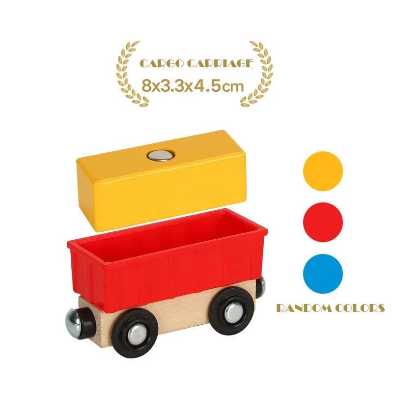 image-YunDuo BaBy Wooden Educational Train Toy for Children - Compatible with Tracks