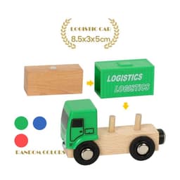 image-YunDuo BaBy Wooden Educational Train Toy for Children - Compatible with Tracks