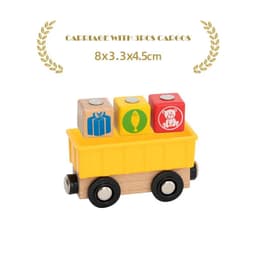image-YunDuo BaBy Wooden Educational Train Toy for Children - Compatible with Tracks
