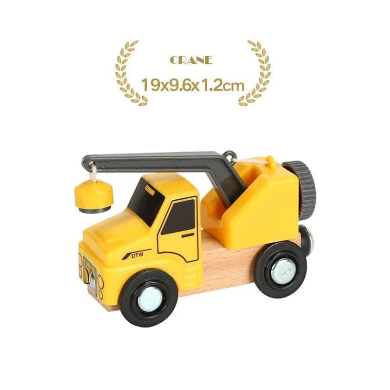 image-YunDuo BaBy Wooden Educational Train Toy for Children - Compatible with Tracks