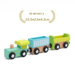 image-YunDuo BaBy Wooden Educational Train Toy for Children - Compatible with Tracks