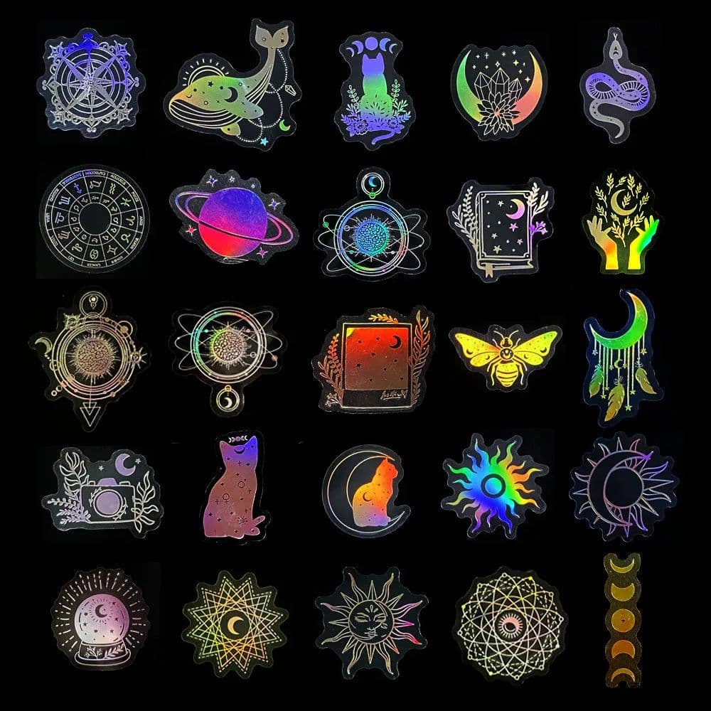image-GOGOTU Holographic Butterfly Stickers - Waterproof Aesthetic DIY Decor