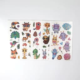 image-Monssjay Colorful Glitter Tattoo Stickers - Creative Fun for All Ages