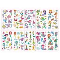image-Monssjay Colorful Glitter Tattoo Stickers - Creative Fun for All Ages