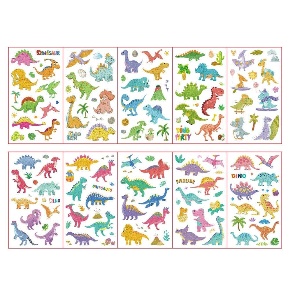 image-Monssjay Colorful Glitter Tattoo Stickers - Creative Fun for All Ages