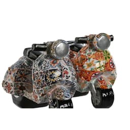 image-Decorative Figure Home ESPRIT Multicolour Mediterranean scooter 14 x 8 x 11 cm (2 Units)