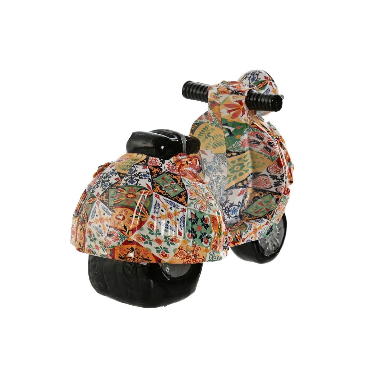 image-Decorative Figure Home ESPRIT Multicolour Mediterranean scooter 14 x 8 x 11 cm (2 Units)