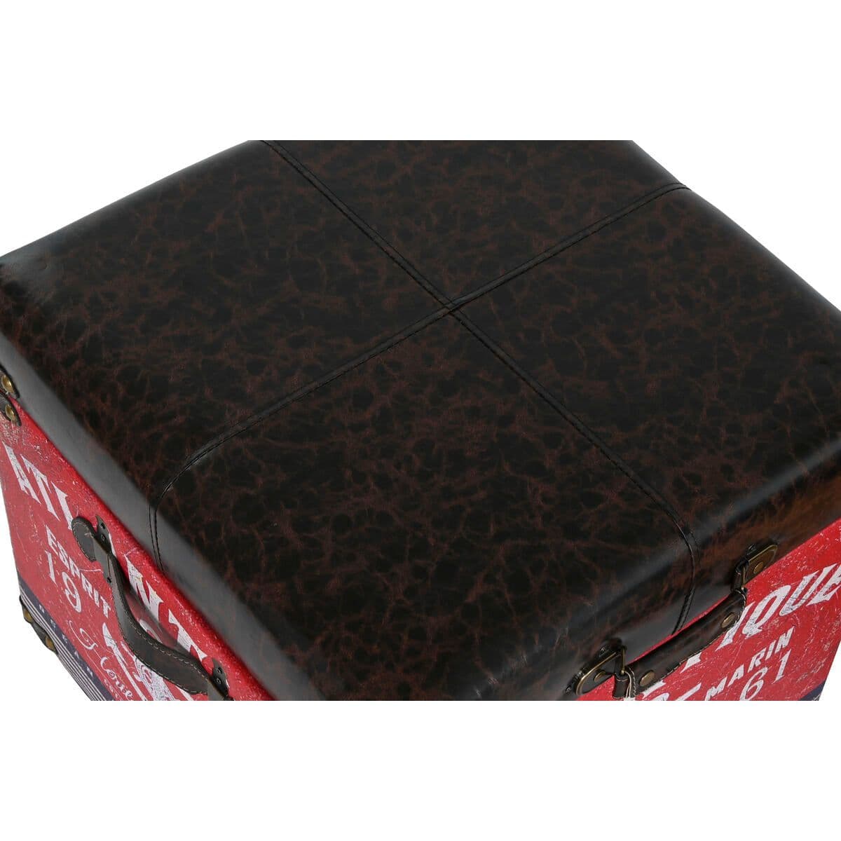 image-Set of decorative boxes Home ESPRIT Brown Multicolour Polyurethane Wood Vintage (3 Pieces)