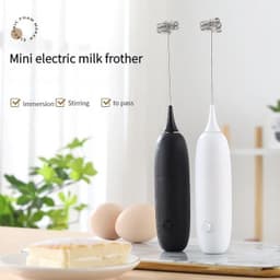 image-1PC Battery Model Handheld Egg Beater Froth Mixer Kitchen Automatic