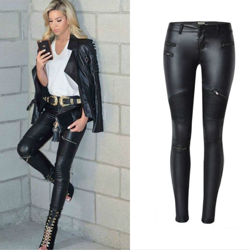 image-Leather pants