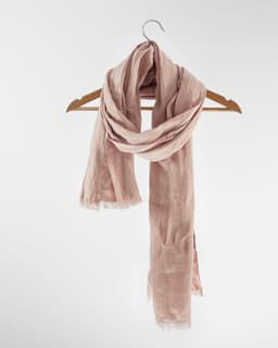 image-Snow White linen scarf