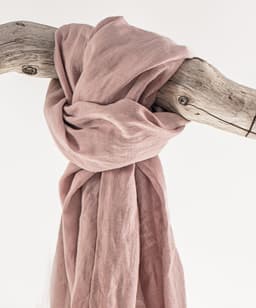 image-Snow White linen scarf