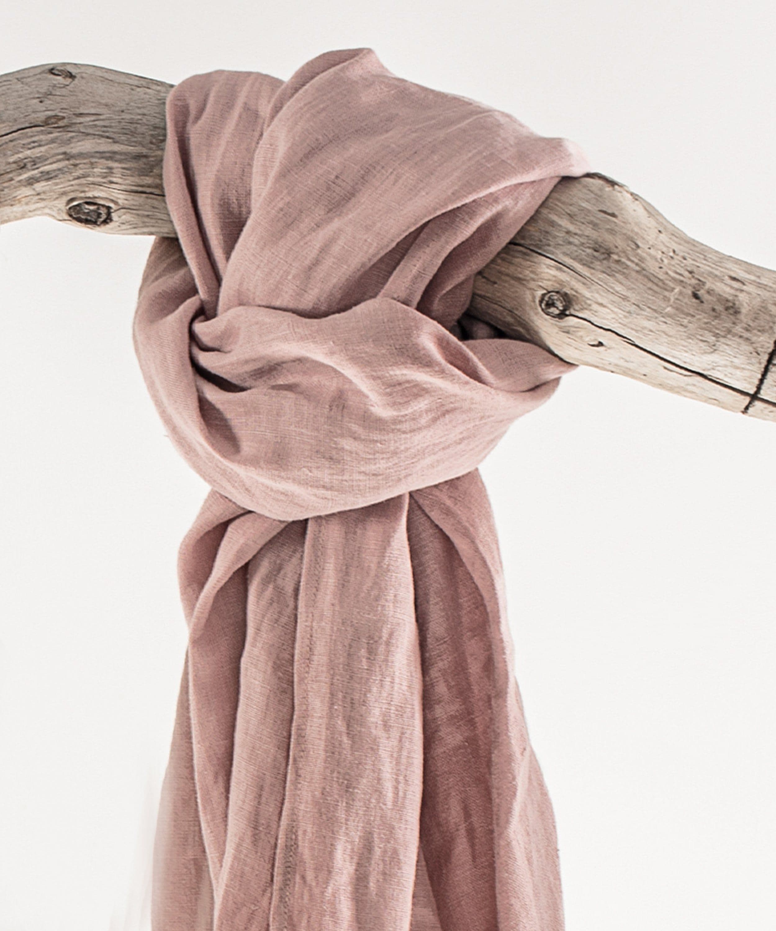 image-Snow White linen scarf