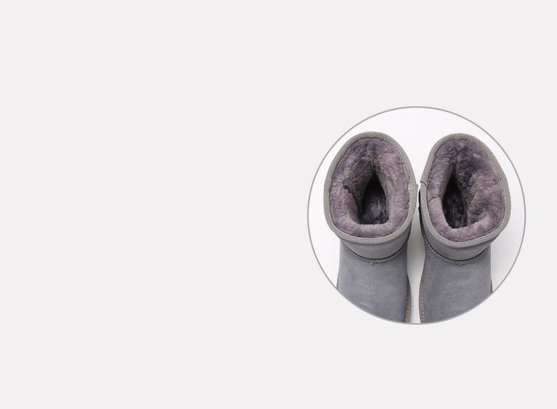 image-New Flat Bottom Medium Cotton Shoes Plush Snow Boots For Women