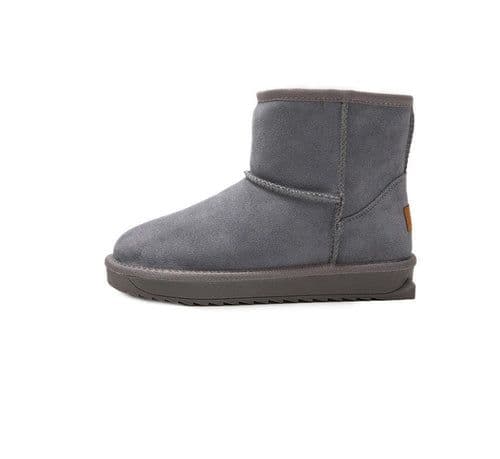 image-New Flat Bottom Medium Cotton Shoes Plush Snow Boots For Women