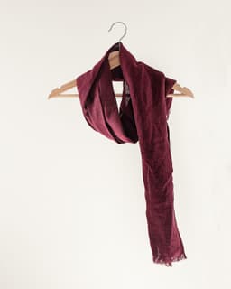 image-Linen scarf in Pale Pink